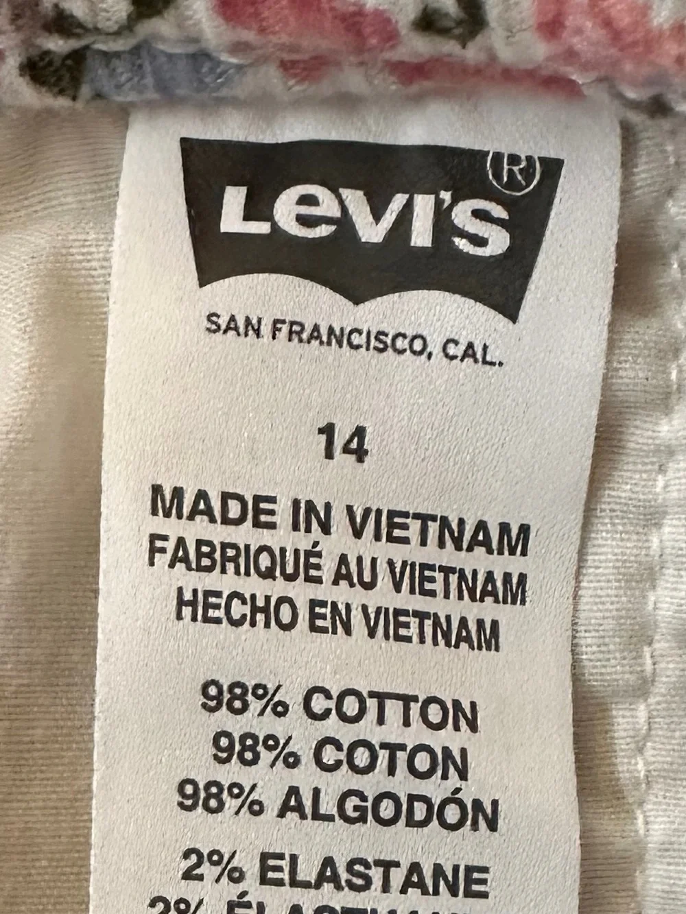 Levi's Girls' Beige Cargo Jogger Pants Size 14
